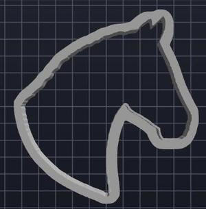 Horse Head Cookie Cutter