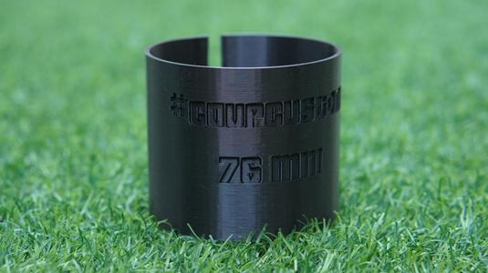 76 mm (3 IN) Pipe cutting template 90 degree angle