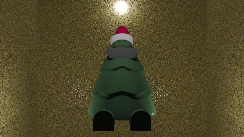 Flexi Legs, Cool Sit Christmas Tree Ready to Print
