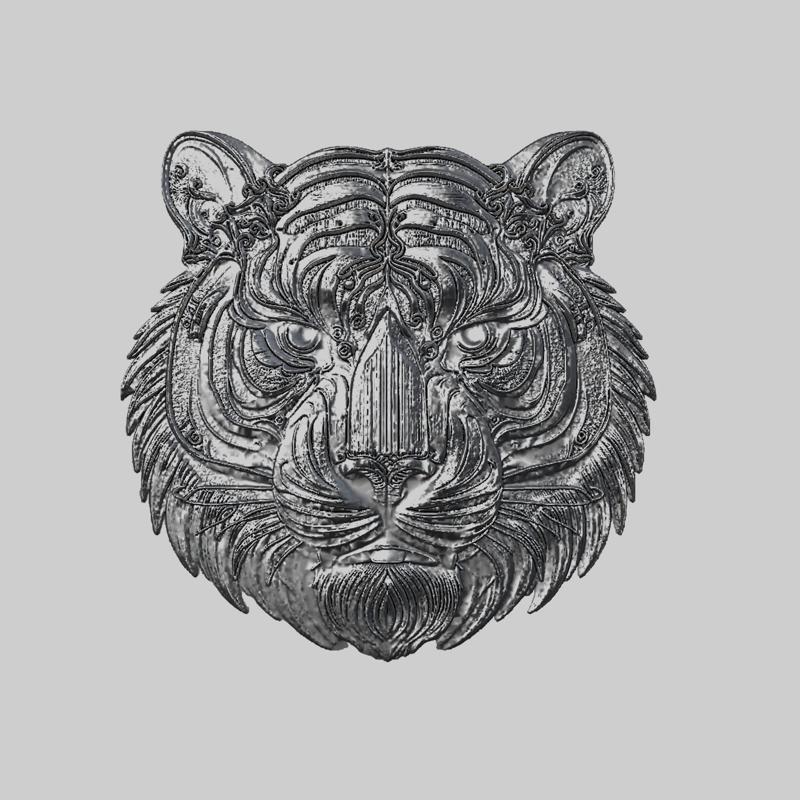 Tiger Animal Metal Head