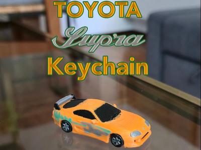 Toyota Supra Keychain (working wheels)