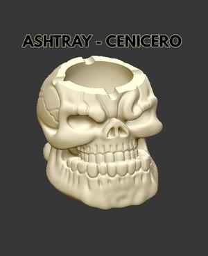 ASHTRAY - ASHTRAY - SKULL - ASHTRAY