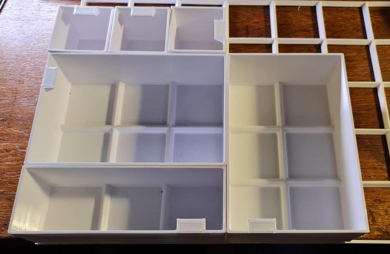 Sorting box system for drawers