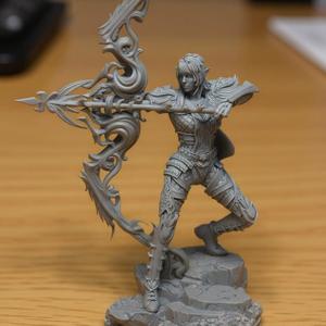 Dina big bow Miniature | Dungeons and dragons, Tabletop, RPG, PathFinder, Miniature