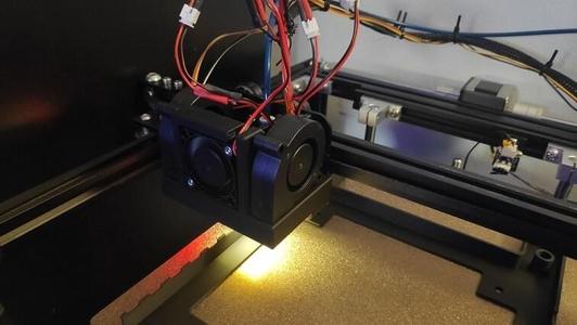 Satsana Dual 5015 Fan Duct with BLTOUCH mount for Ender 5
