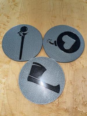 Gloomhaven Jaws of the Lion Drink Inlay Coasters (single extruder)