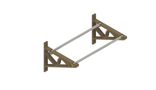 Filament Rolle Wandhalterung für 10mm (Gewinde) Stange