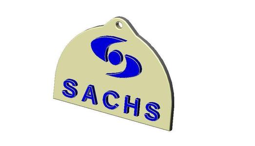 SACHS LOGO KEYRING