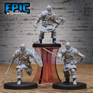 Masked Bandit Set ‧ DnD Miniature ‧ Tabletop Miniatures ‧ Gaming Monster ‧ 3D Model ‧ RPG ‧ DnDminis ‧ STL FILE