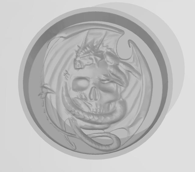 Dragon Skull Soap and Candle Mold