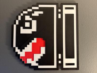 8bit Mario Banzai Bill Wall Art
