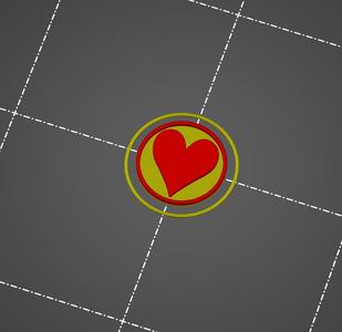 Herz Einkaufschip / Shopping Cart Chip