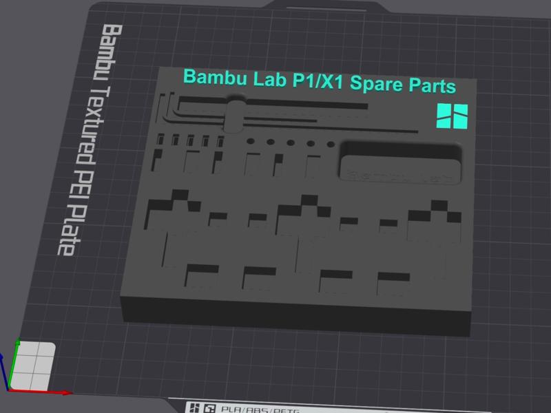 P1 / X1 Spare Parts Organizer - P1 X1 Zubehör