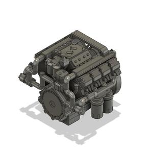 Diesel engine V8 Turbo