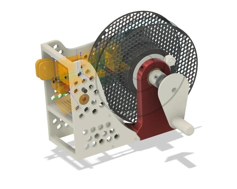 Präziser Filament Aufwickler (opt. Akkuschrauber und Motormodul) - Filament winder with opt. cordless screwdriver   