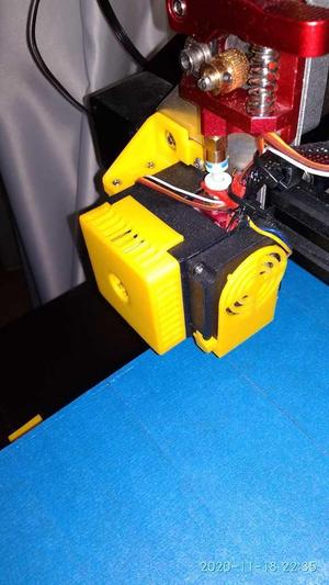 Ender 3, Pro, Etc.Etc. Extruder Fan cover, filament suck preventer, silencer.
