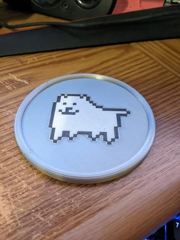 Undertale Annoying Dog Coaster multi-color
