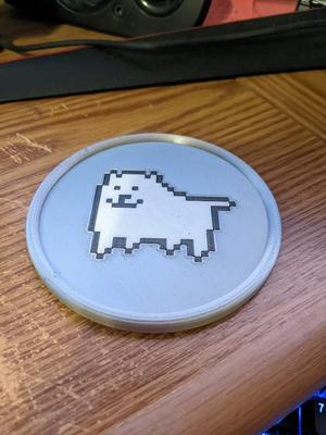 Undertale Annoying Dog Coaster multi-color