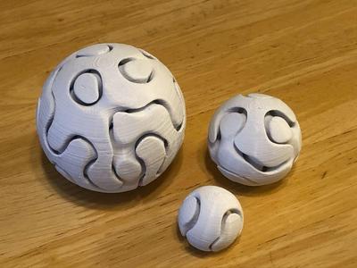 Double Gyroid Spheres