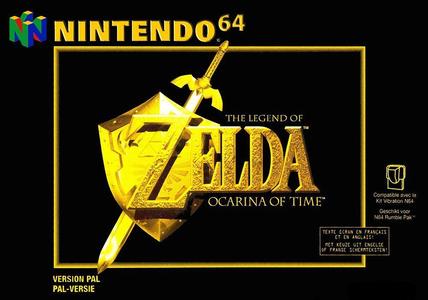 LITHOPHANE Cover The_Legend_of_Zelda_Ocarina_of_Time Nintendo N64