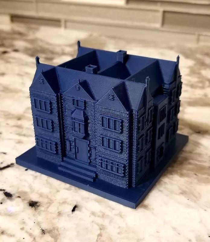 Model of 770 Eastern Parkway   