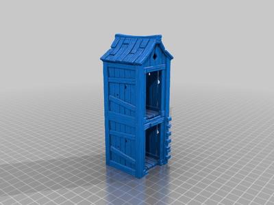 two-story outhouse improved