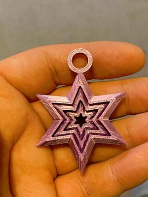 Mini Star Fidget Keychain