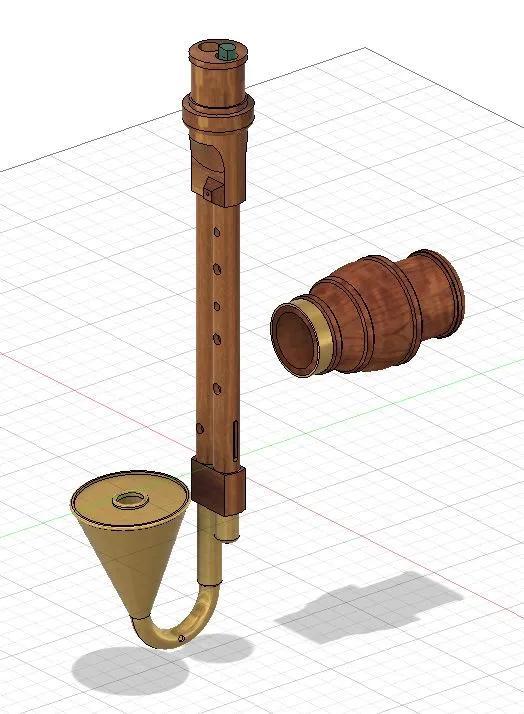 Slovakian Bagpipes - Gajdy Chanter in F, Experimental   