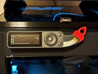 Rocket Screen Bezel for Bambu Lab P1P and P1S   