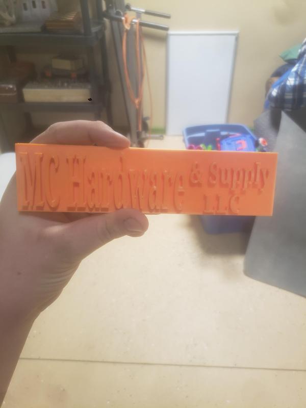 customisable sign for business