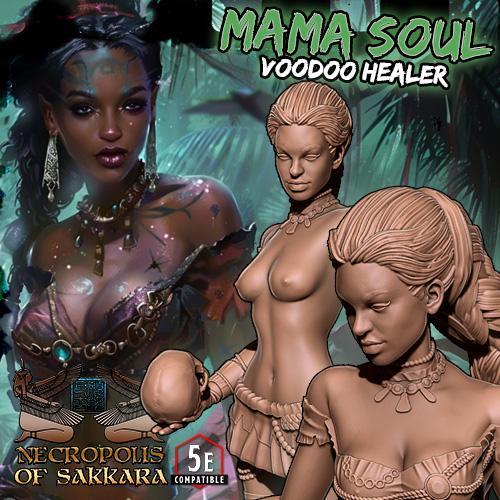 Mama Soul the Voodoo Healer - Fantasy Collectors Miniature SFW & NSFW