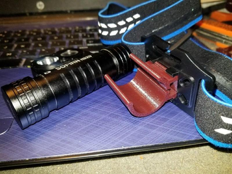 Sofirn HS20 mount for Skilhunt HB3 headband