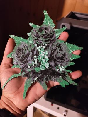 Hueforge - Green Rose