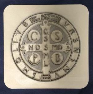 Benedictine Medal Plate Thin