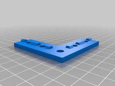 2020 flat 90 degrees corner M5 holes