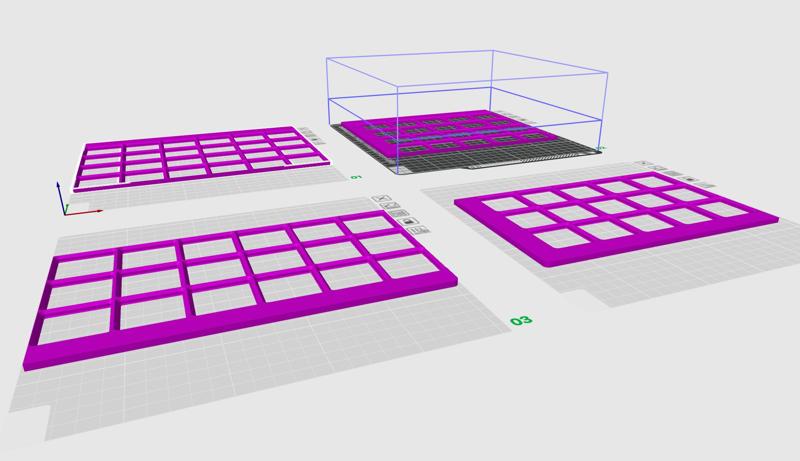 Gridfinity baseplate for Martela Cupio drawers