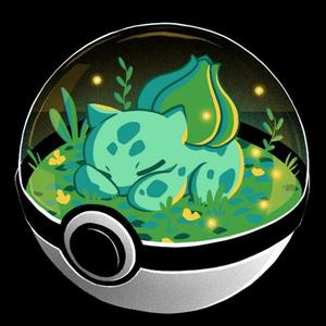 Cute Sleeping Bulbasaur - Hueforge