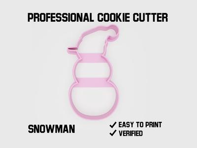 Snowman cookie cutter