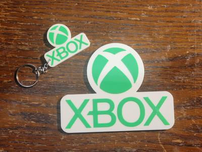 Xbox 2019 Logo Magnet/Decal and Keychain Faceup