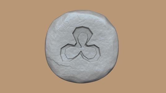 Mud Rune - Runescape - STL Keychain