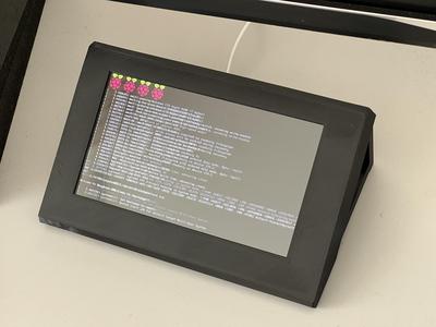 Desktop Waveshare 7HP-CAPQLED display enclosure