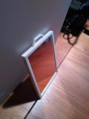 Rectangular mirror frame