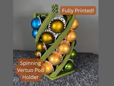 Spinning Nespresso Pentagon Vertuo Pod Holder