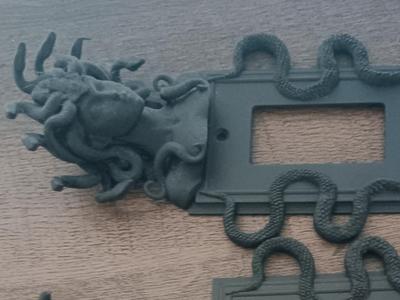 Medusa light switch wall plate