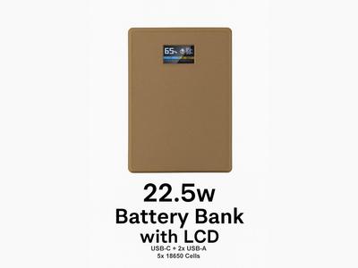 Battery Bank - 22.5w 18650 cells