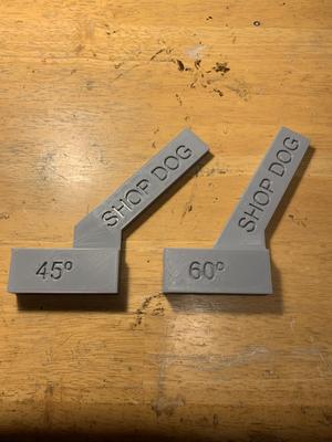 45 and 60 degree fixed angles for aligning stock while machining