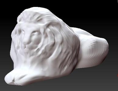 easy print lion ,lion lying down without supports
