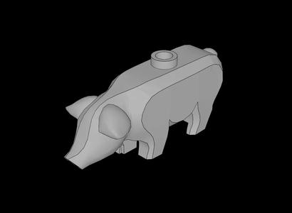 Lego Compatible (87621.dat) Animal Pig   