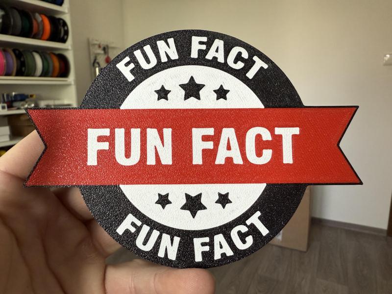 Fun fact coaster