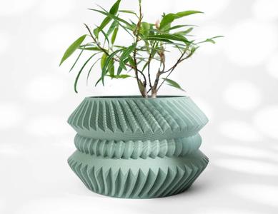 The Jako Planter Pot with Drainage Tray & Stand: Modern and Unique Home Decor for Plants and Succulents   